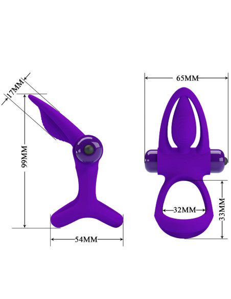 PRETTY LOVE ANILLO VIBRADOR 10 VIBRACIONES SILICONA VIOLETA PRETTY LOVE ANILLO VIBRADOR 10 VIBRACIONES SILICONA VIOLETA