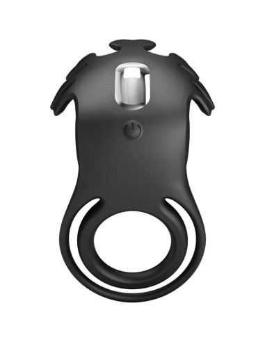 PRETTY LOVE RUBEN ANILLO VIBRADOR 7 VIBRACIONES SILICONA NEGRO