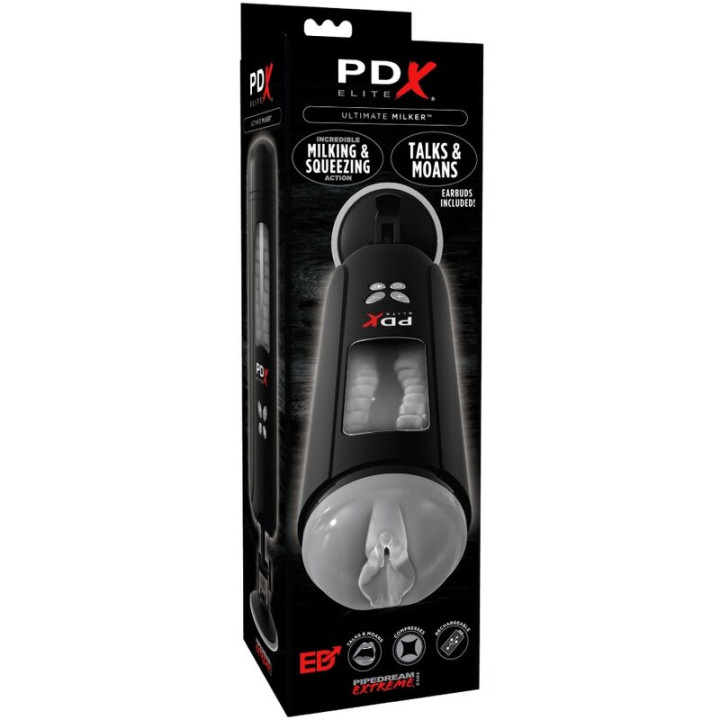 PDX ELITE MASTURBADOR STROKER ULTIMATE MILKER VAGINA CON VOZ