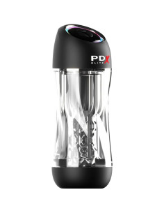 PDX ELITE MASTURBADOR STROKER VIEWTUBE PRO VIBRADOR TRANSPARENTE 2