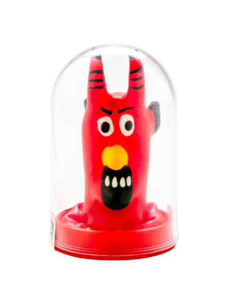 CONDOMERIE PRESERVATIVO DECORATIVO PINTADO A MANO DIABLO ROJO