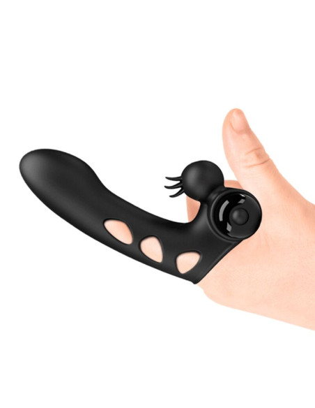 PRETTY LOVE ORLANDO FUNDA DE DEDO VIBRADOR NEGRO