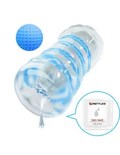 PRETTY LOVE MASTURBADOR PEQUENO CON ESPIRALES AZUL 2