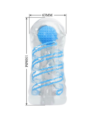 PRETTY LOVE MASTURBADOR PEQUENO CON ESPIRALES AZUL