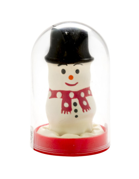 CONDOMERIE PRESERVATIVO DECORATIVO PINTADO A MANO MUAECO DE NIEVE