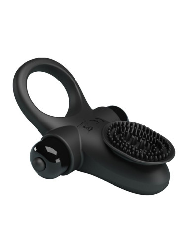 PRETTY LOVE ANILLO VIBRADOR II PARA PENE NEGRO