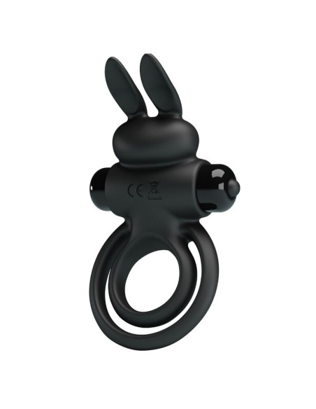 PRETTY LOVE ANILLO VIBRADOR III CONEJO PARA PENE NEGRO PRETTY LOVE ANILLO VIBRADOR III CONEJO PARA PENE NEGRO