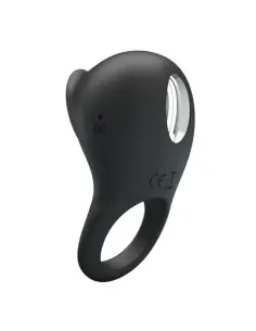 PRETTY LOVE ANILLO VIBRADOR PARA PENE CON LENGUA NEGRO 2