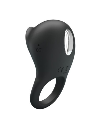 PRETTY LOVE ANILLO VIBRADOR PARA PENE CON LENGUA NEGRO