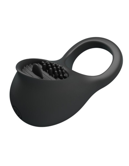 PRETTY LOVE ANILLO VIBRADOR PARA PENE CON LENGUA NEGRO PRETTY LOVE ANILLO VIBRADOR PARA PENE CON LENGUA NEGRO