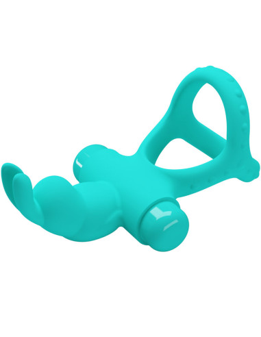 PRETTY LOVE FIGGY ANILLO VIBRADOR RABBIT VERDE