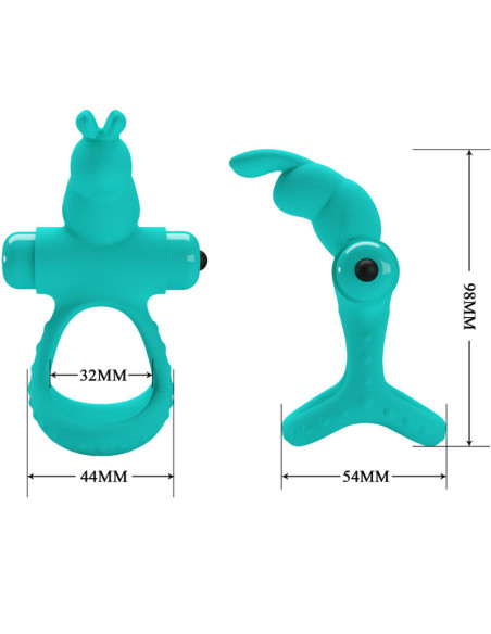 PRETTY LOVE FIGGY ANILLO VIBRADOR RABBIT VERDE PRETTY LOVE FIGGY ANILLO VIBRADOR RABBIT VERDE