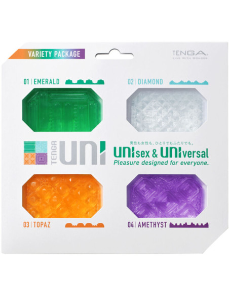 TENGA UNI VARIETY MASTURBADOR DEDAL PACK 4 UDS TENGA UNI VARIETY MASTURBADOR DEDAL PACK 4 UDS
