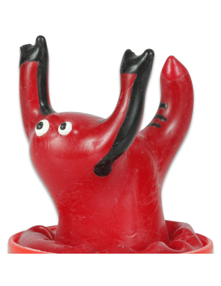 CONDOMERIE PRESERVATIVO DECORATIVO PINTADO A MANO ESCORPIO ROJO
