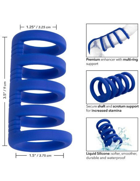 CALEXOTICS ADMIRAL JAULA XTREME PARA PENE AZUL CALEXOTICS ADMIRAL JAULA XTREME PARA PENE AZUL