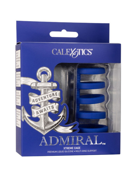 CALEXOTICS ADMIRAL JAULA XTREME PARA PENE AZUL CALEXOTICS ADMIRAL JAULA XTREME PARA PENE AZUL