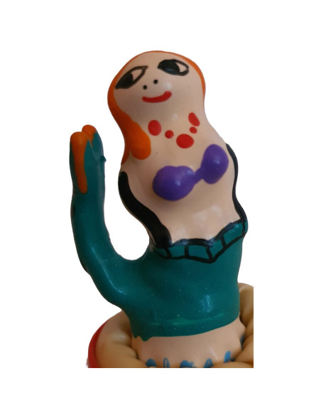 CONDOMERIE PRESERVATIVO DECORATIVO PINTADO A MANO SIRENA