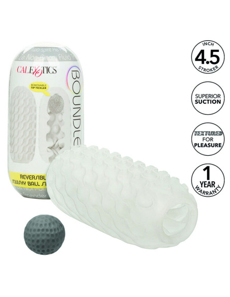 CALEXOTICS BOUNDLESS STROKER BLANDO REVERSIBLE GRIS CALEXOTICS BOUNDLESS STROKER BLANDO REVERSIBLE GRIS