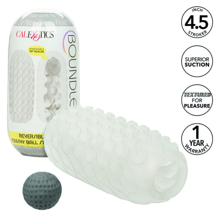 CALEXOTICS BOUNDLESS STROKER BLANDO REVERSIBLE GRIS