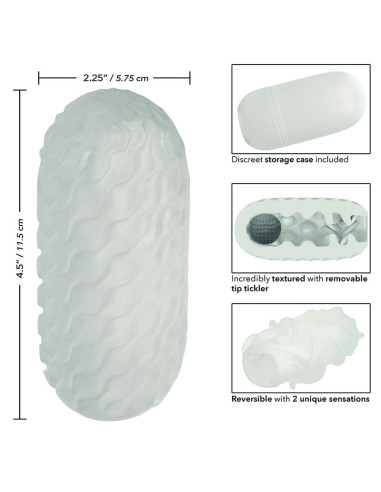 CALEXOTICS BOUNDLESS STROKER BLANDO REVERSIBLE GRIS