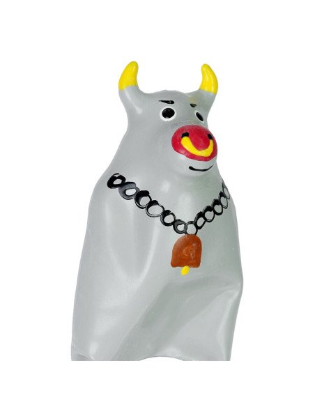 CONDOMERIE PRESERVATIVO DECORATIVO PINTADO A MANO TORO GRIS MODELO 2