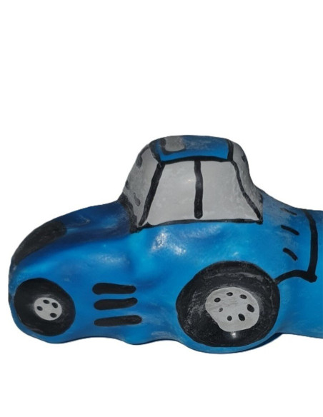 CONDOMERIE PRESERVATIVO DECORATIVO PINTADO A MANO TRACTOR AZUL XL
