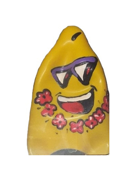 CONDOMERIE PRESERVATIVO DECORATIVO PINTADO A MANO FRIKI TIKI XL