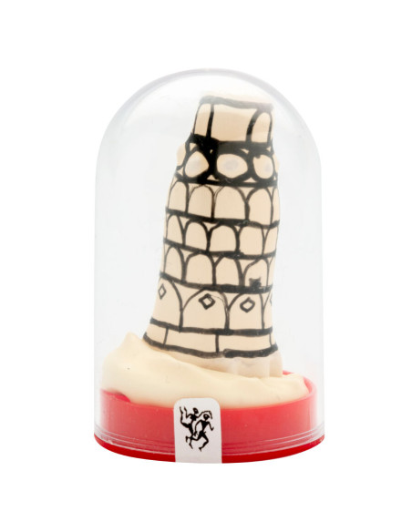 CONDOMERIE PRESERVATIVO DECORATIVO PINTADO A MANO TORRE DE PISA