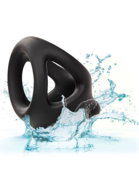 CALEXOTICS ALPHA ANILLO DE JAULA DOBLE NEGRO CALEXOTICS ALPHA ANILLO DE JAULA DOBLE NEGRO