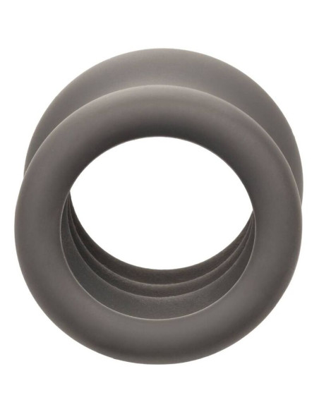 CALEXOTICS ALPHA ANILLO EXTENSION ESCROTO DOBLE NEGRO CALEXOTICS ALPHA ANILLO EXTENSION ESCROTO DOBLE NEGRO