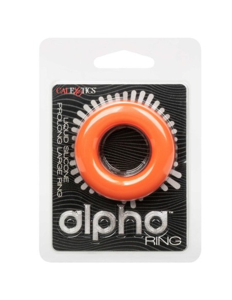 CALEXOTICS ALPHA ANILLO PROLONG GRANDE NARANJA CALEXOTICS ALPHA ANILLO PROLONG GRANDE NARANJA