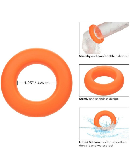 CALEXOTICS ALPHA ANILLO PROLONG GRANDE NARANJA CALEXOTICS ALPHA ANILLO PROLONG GRANDE NARANJA