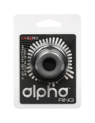 CALEXOTICS ALPHA SET DE 2 ANILLOS PROLONG GRIS