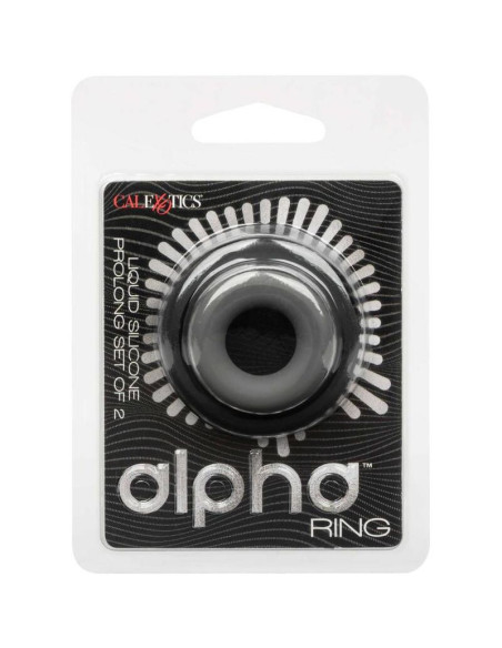 CALEXOTICS ALPHA SET DE 2 ANILLOS PROLONG GRIS CALEXOTICS ALPHA SET DE 2 ANILLOS PROLONG GRIS