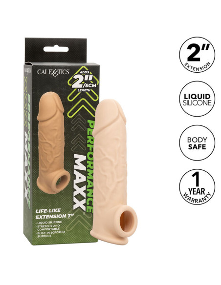CALEXOTICS PERFORMANCE MAXX EXTENSION REALISTA 7 PIEL CLARO CALEXOTICS PERFORMANCE MAXX EXTENSION REALISTA 7 PIEL CLARO