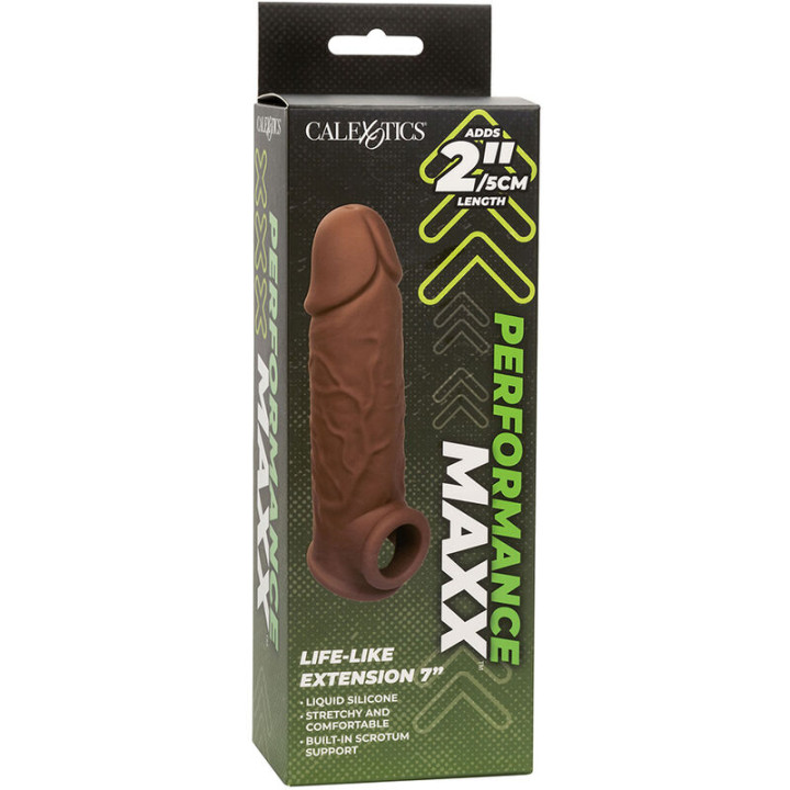 CALEXOTICS PERFORMANCE MAXX EXTENSION REALISTA 7 PIEL MORENO