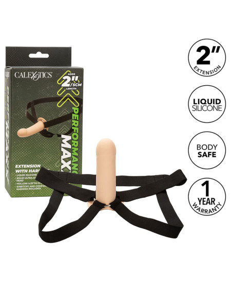 CALEXOTICS PERFORMANCE MAXX EXTENSION CON ARNES PIEL CLARO CALEXOTICS PERFORMANCE MAXX EXTENSION CON ARNES PIEL CLARO