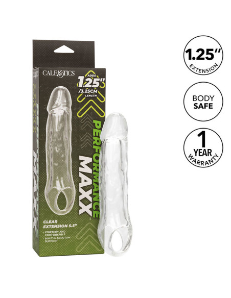 CALEXOTICS PERFORMANCE MAXX EXTENSION CLARA 55 TRANSPARENTE CALEXOTICS PERFORMANCE MAXX EXTENSION CLARA 55 TRANSPARENTE