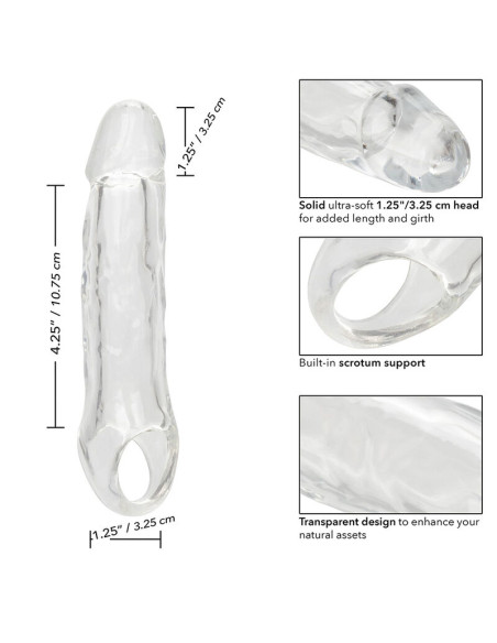 CALEXOTICS PERFORMANCE MAXX EXTENSION CLARA 55 TRANSPARENTE CALEXOTICS PERFORMANCE MAXX EXTENSION CLARA 55 TRANSPARENTE