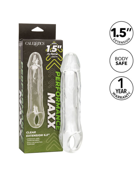 CALEXOTICS PERFORMANCE MAXX EXTENSION CLARA 65 TRANSPARENTE CALEXOTICS PERFORMANCE MAXX EXTENSION CLARA 65 TRANSPARENTE