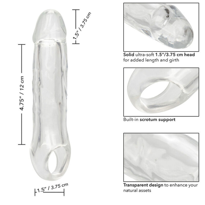 CALEXOTICS PERFORMANCE MAXX EXTENSION CLARA 65 TRANSPARENTE