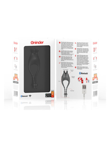ONINDER PAMPA ANILLO VIBRADOR AJUSTABLE Y MULTIPOSICION APP GRATUITA