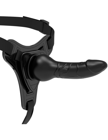 FETISH SUBMISSIVE HARNESS SILICONA NEGRO REALISTIC 16 CM