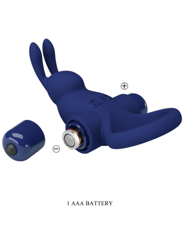PRETTY LOVE JIRO ANILLO RABBIT CON VIBRACION AZUL