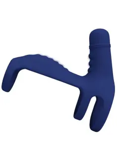 PRETTY LOVE ELISH ANILLO VIBRADOR CON EXTENSION AZUL 2
