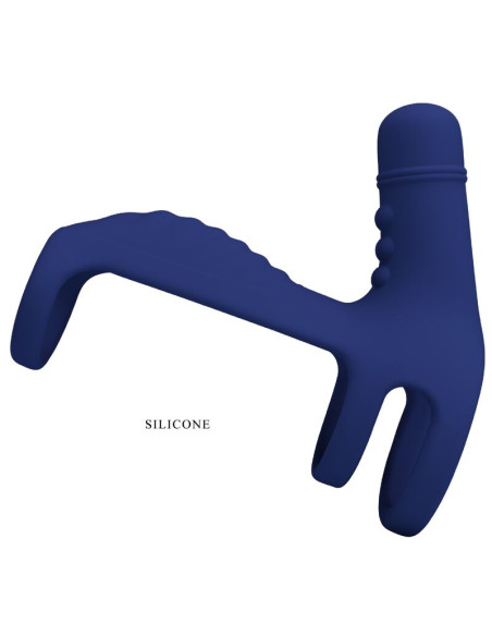 PRETTY LOVE ELISH ANILLO VIBRADOR CON EXTENSION AZUL PRETTY LOVE ELISH ANILLO VIBRADOR CON EXTENSION AZUL