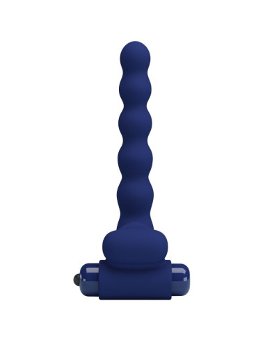 PRETTY LOVE AJMAL ANILLO VIBRADOR CON PLUG AZUL
