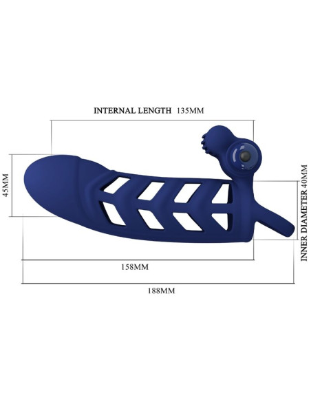 PRETTY LOVE ALTAF ANILLO VIBRADOR CON FUNDA DE SILICONA AZUL PRETTY LOVE ALTAF ANILLO VIBRADOR CON FUNDA DE SILICONA AZUL