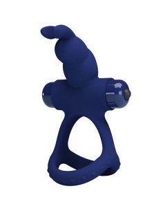PRETTY LOVE LUCHITO DOBLE ANILLO VIBRADOR RABBIT AZUL