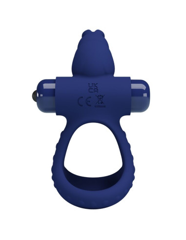 PRETTY LOVE LUCHITO DOBLE ANILLO VIBRADOR RABBIT AZUL